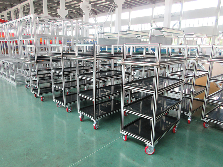 工業生產鋁型材架子安裝如何提升精度？-澳宏工業鋁型材